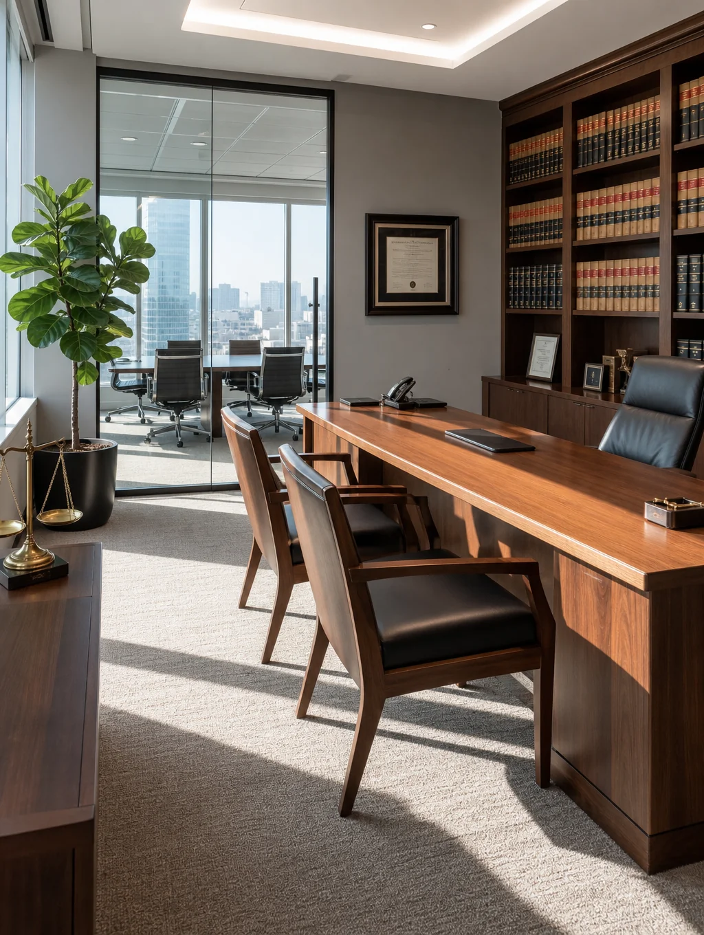 Professional law office interior in Hollywood Florida
