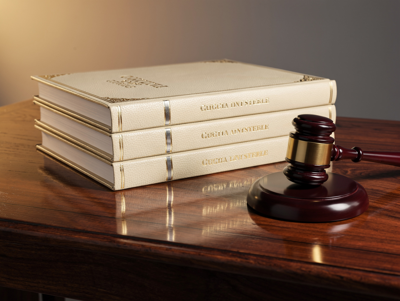 Gavel and legal scales on a desk