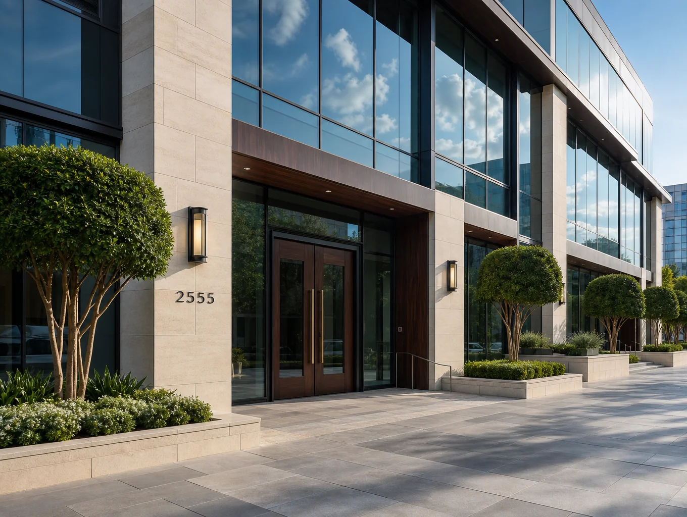 Modern real estate property exterior